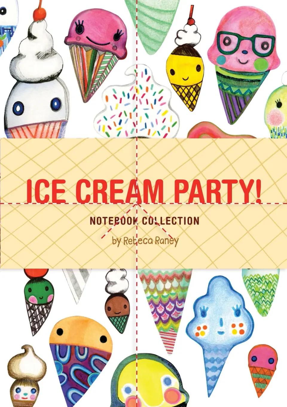 Chronicle Books Ice Cream Party notatbok 3-pakning