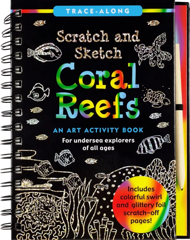 Peter Pauper Press Scratch and Sketch Coral Reefs skrapebok barn 5+