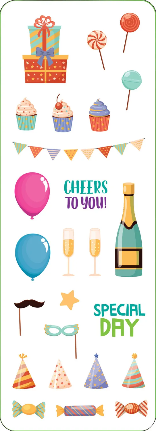 Peter Pauper Press Birthday Sticker Set klistremerker 100 stk bursdag