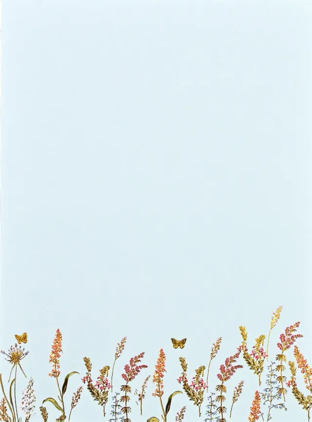 Peter Pauper Press Blooms & Butterflies brevpapir 30 ark