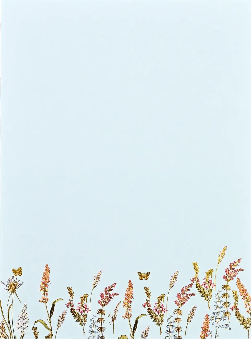 Peter Pauper Press Blooms & Butterflies brevpapir 30 ark