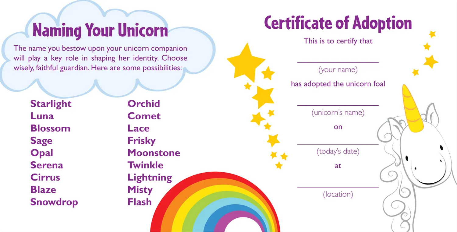 Peter Pauper Press Unicorn Rescue Kit gavessett enhjørning