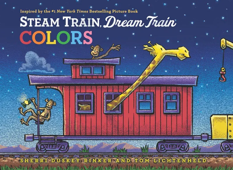 Chronicle Books Steam Train, Dream Train Colors pekebook farger
