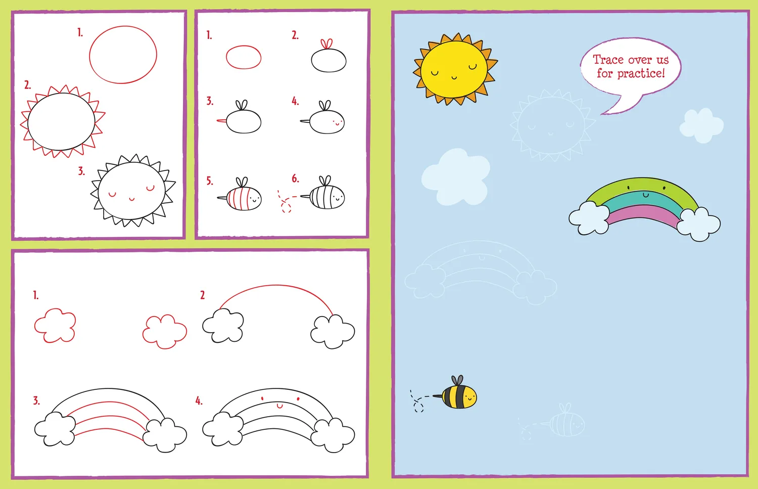 Peter Pauper Press Learn to Draw Cute Things tegnebok 6+