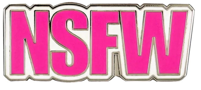Peter Pauper Press NSFW Enamel Pin emaljepin i gaveeske