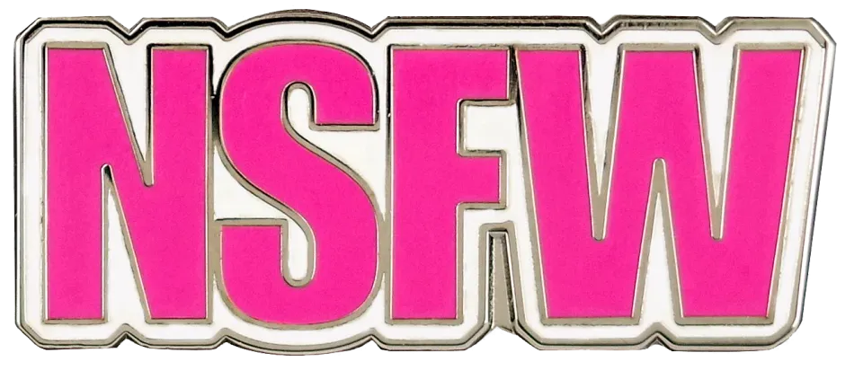 Peter Pauper Press NSFW Enamel Pin emaljepin i gaveeske
