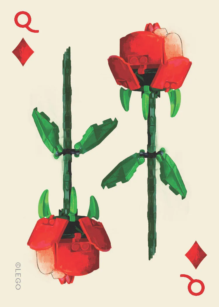 LEGO Botanical spillkort 2 kortstokker blomster