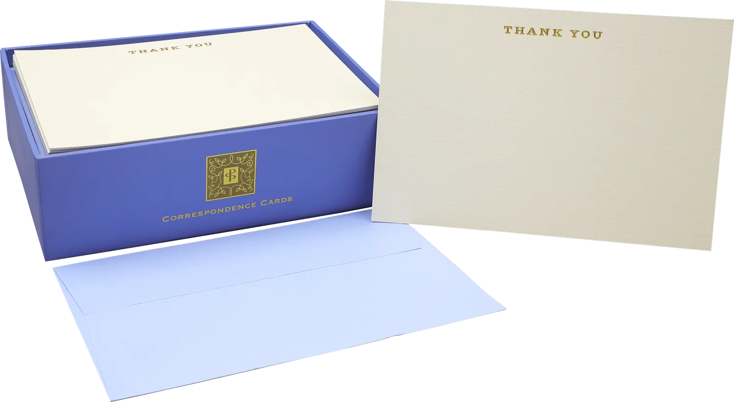 Peter Pauper Press Thank You Correspondence Cards takkekort 25 stk gullfolie