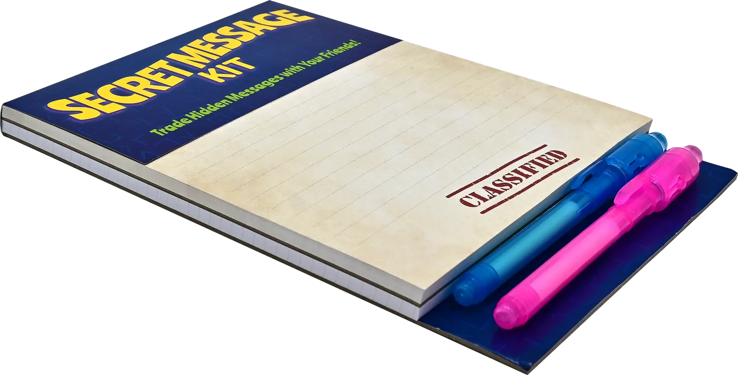Peter Pauper Press Secret Message Kit spionsett usynlig blekk