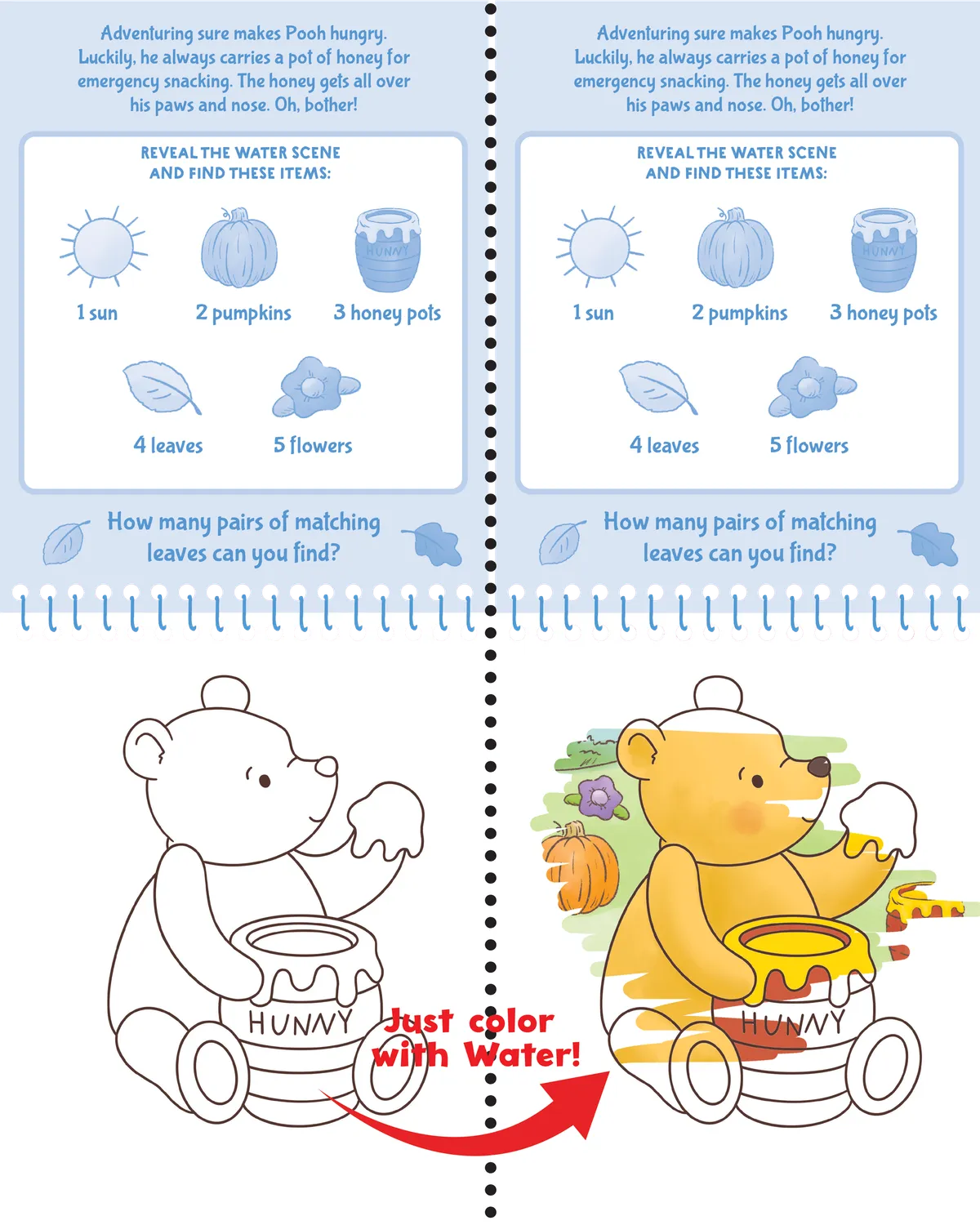 Peter Pauper Press Winnie-the-Pooh malebok vannmaling barn 3 år