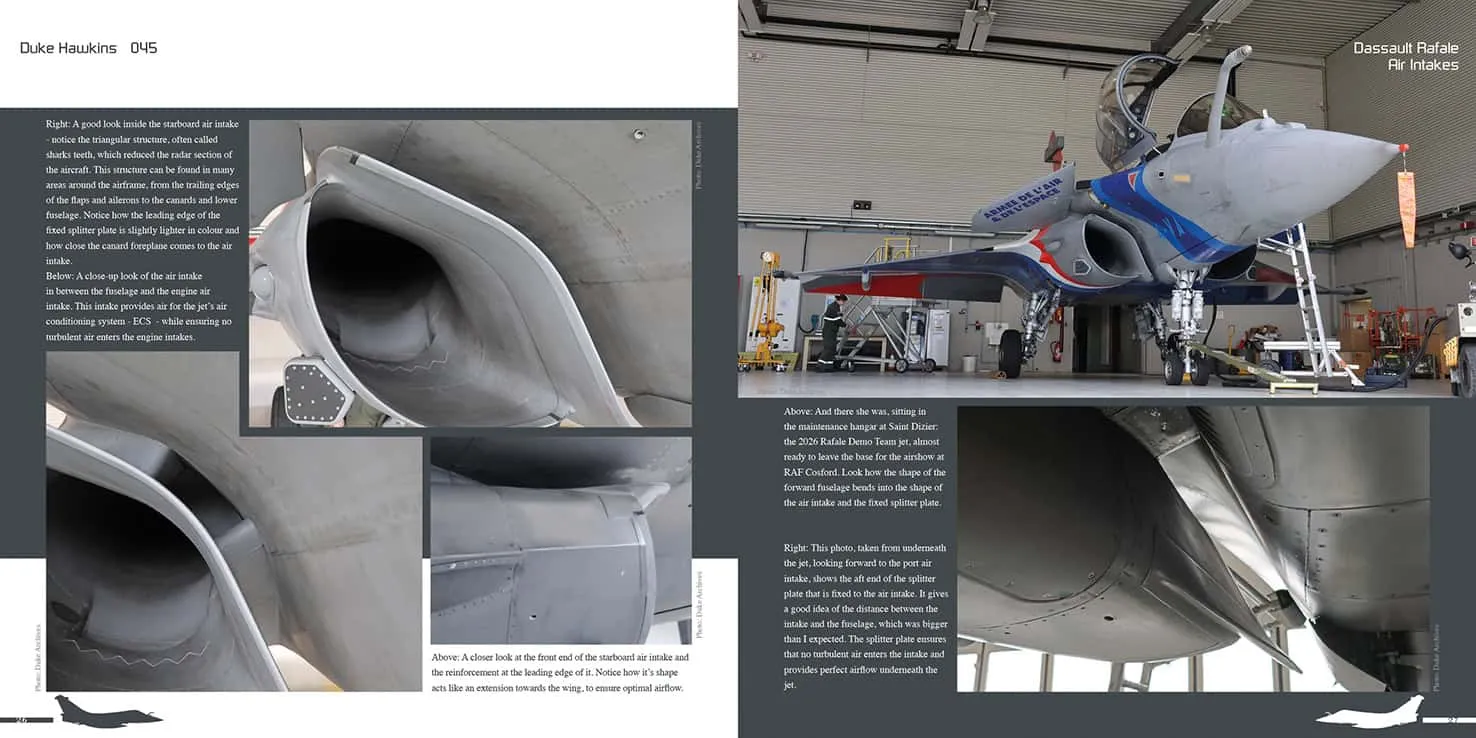 Duke Hawkins Dassault Rafale bok jagerflydetaljer