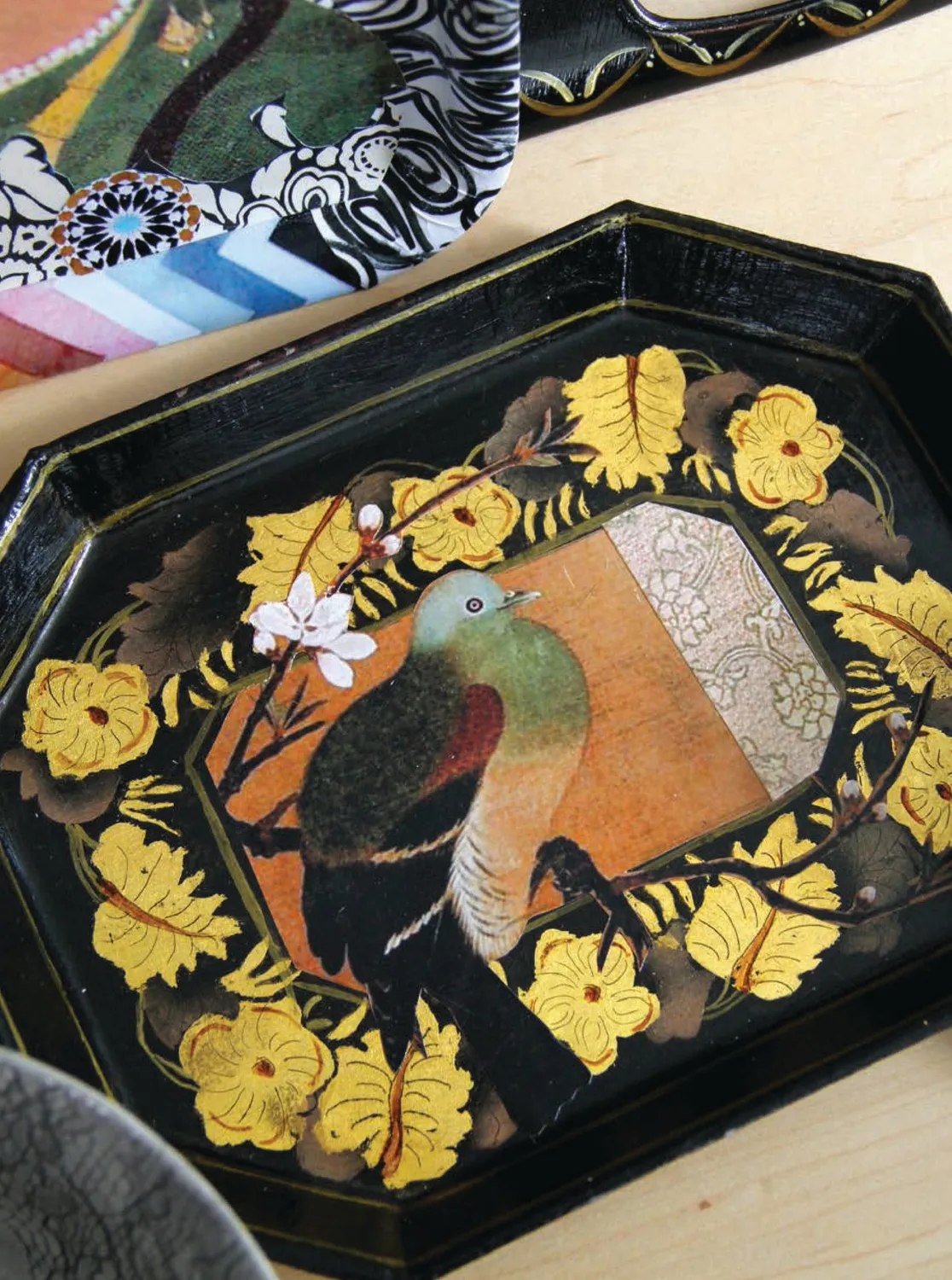 Abrams Amy Butler Decoupage hobbybok med papir