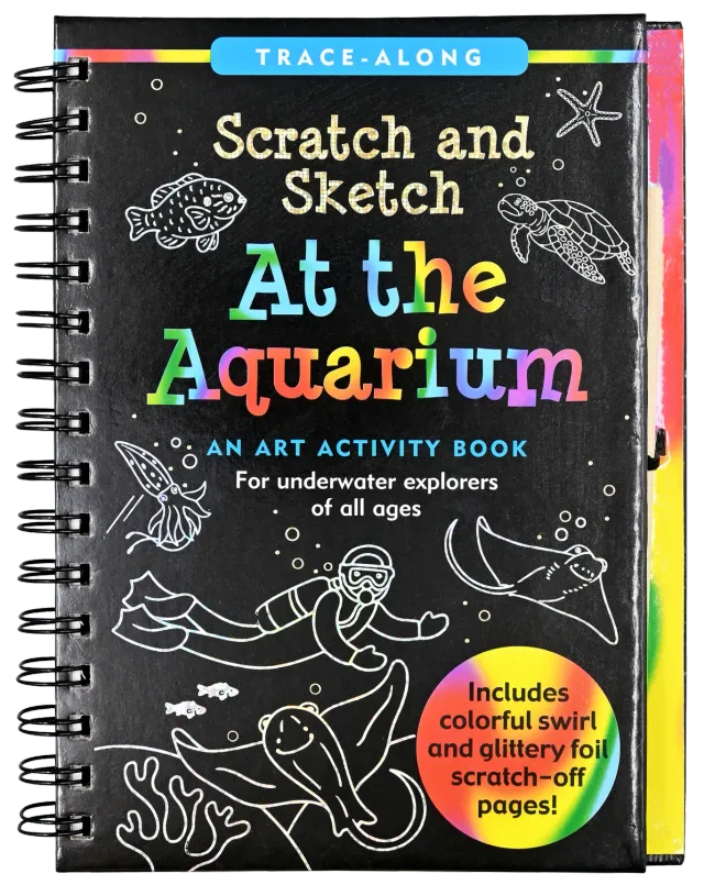 Peter Pauper Press Aquarium Scratch and Sketch skrapebok barn