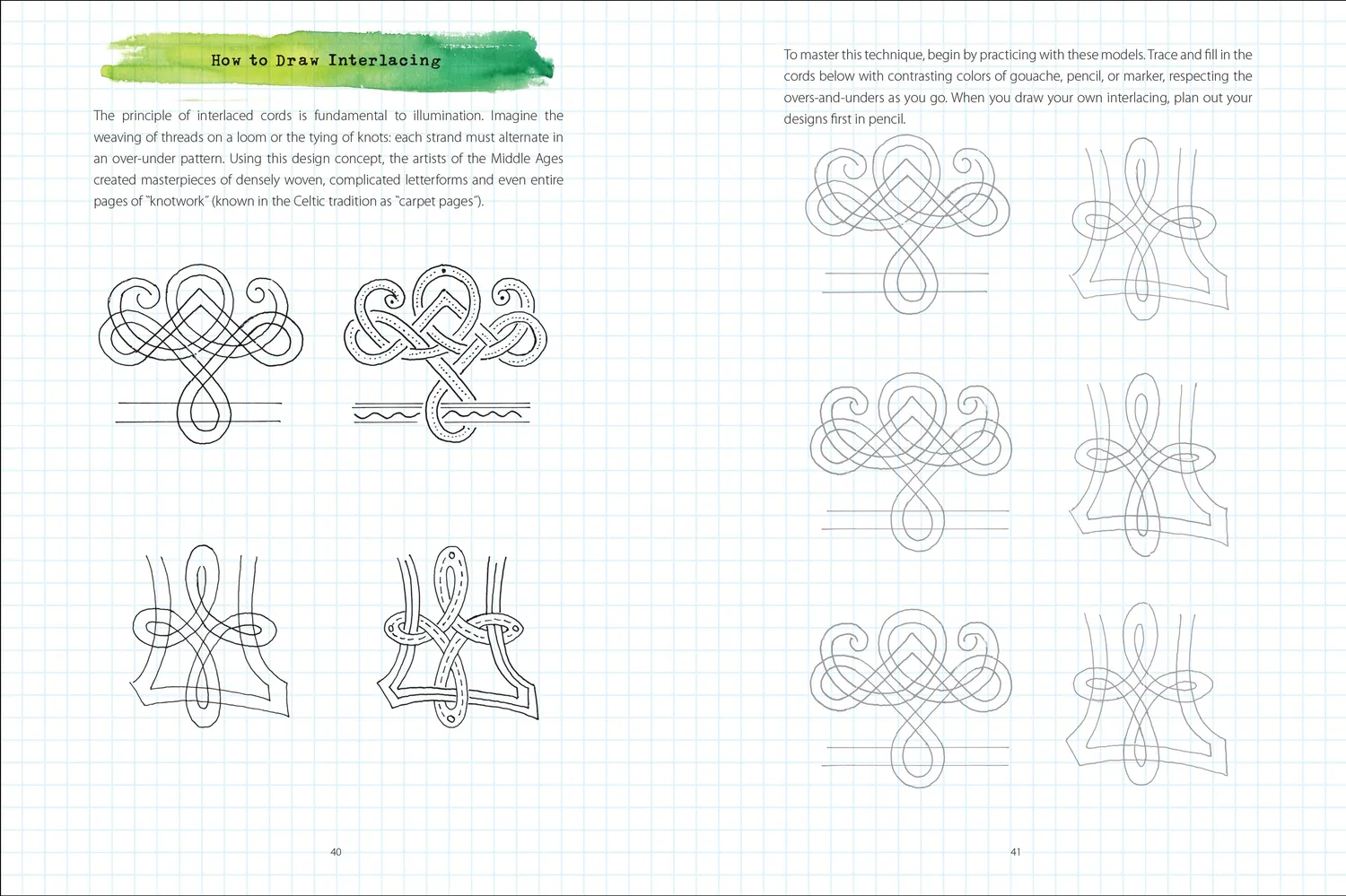 Peter Pauper Press Illuminated Letters skissebok kalligrafi