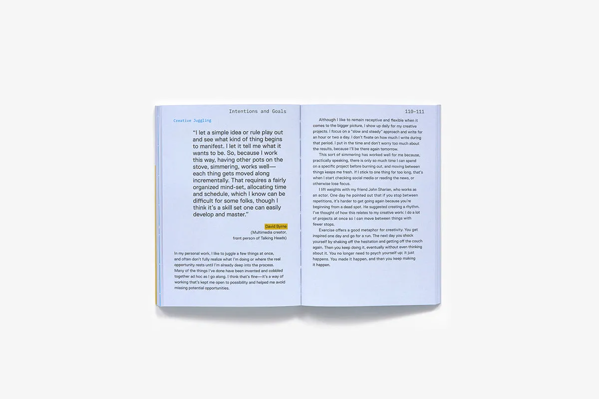 Make Time for Creativity dagbok skrivebok Brandon Stosuy