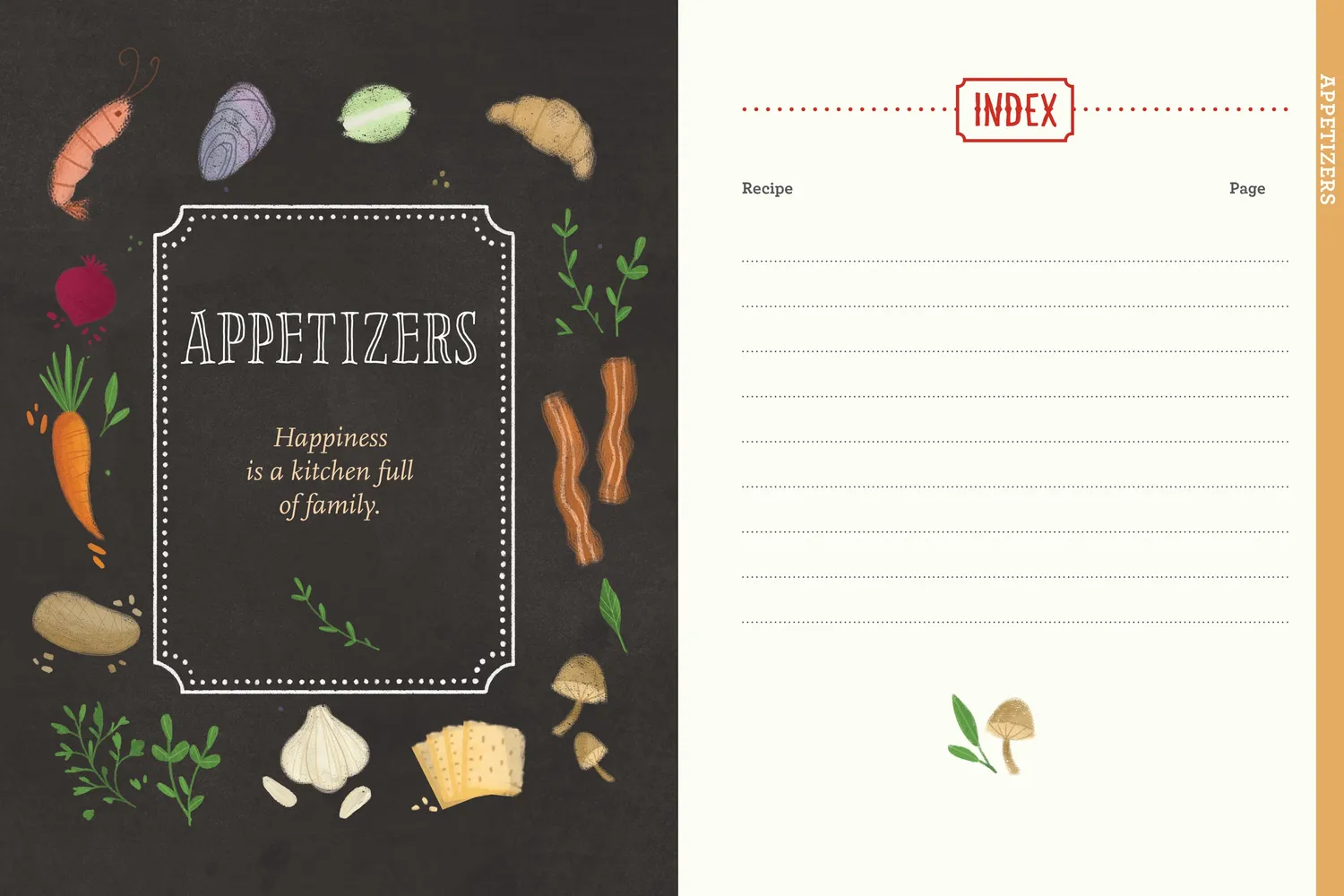 Peter Pauper Press Our Family Recipes oppskriftsbok innbundet