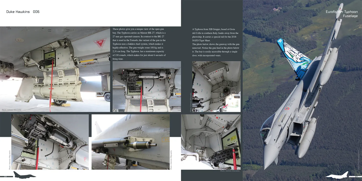 Duke Hawkins Eurofighter Typhoon bok cockpitdetaljer