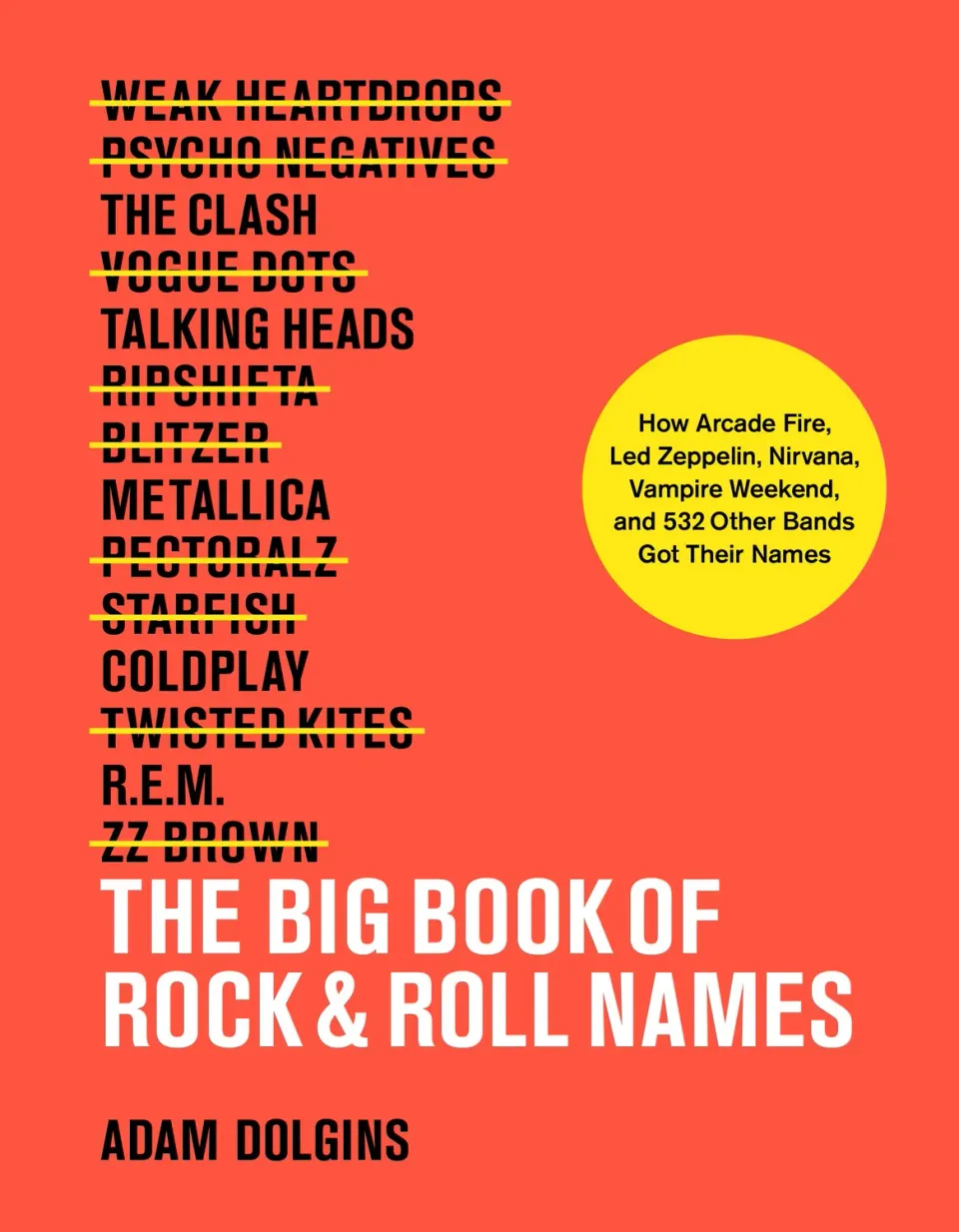 Abrams The Big Book of Rock & Roll Names pocketbok bandnavn