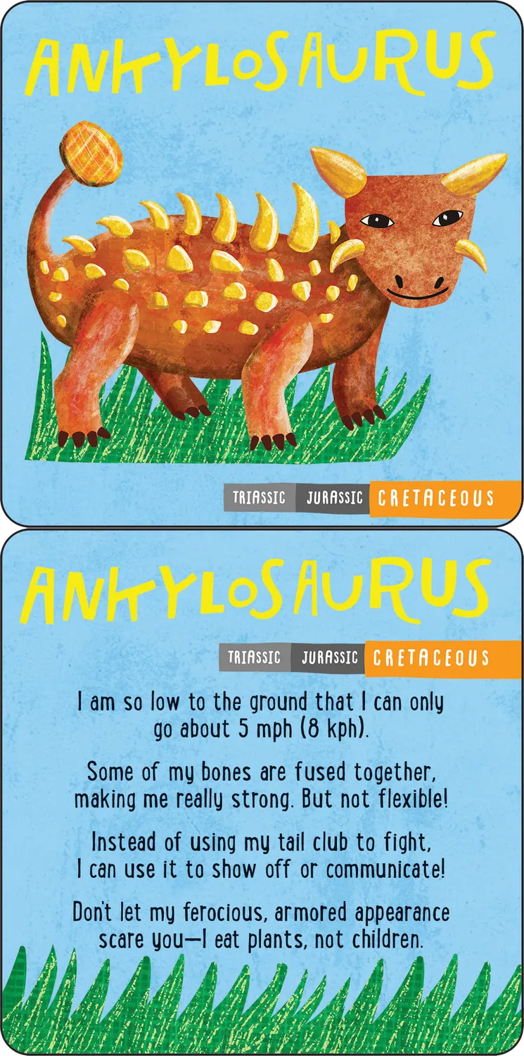 Peter Pauper Press Dinosaurs lunsjlapper 50 kort barn