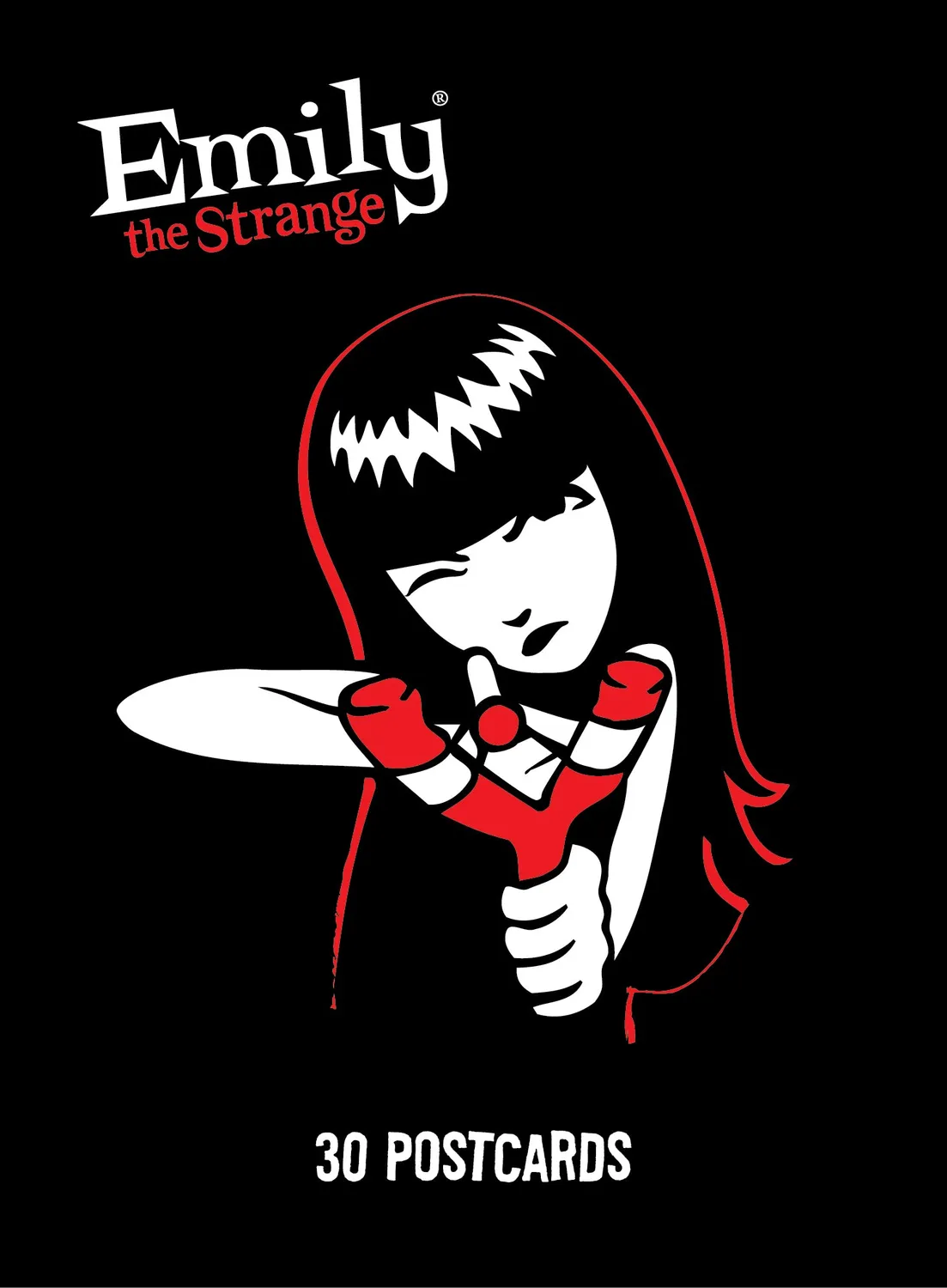 Emily the Strange 30 postkort postkortbok goth