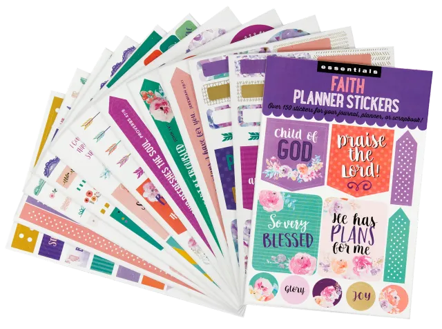 Essentials Faith planleggerklistremerker 150+ stk tro