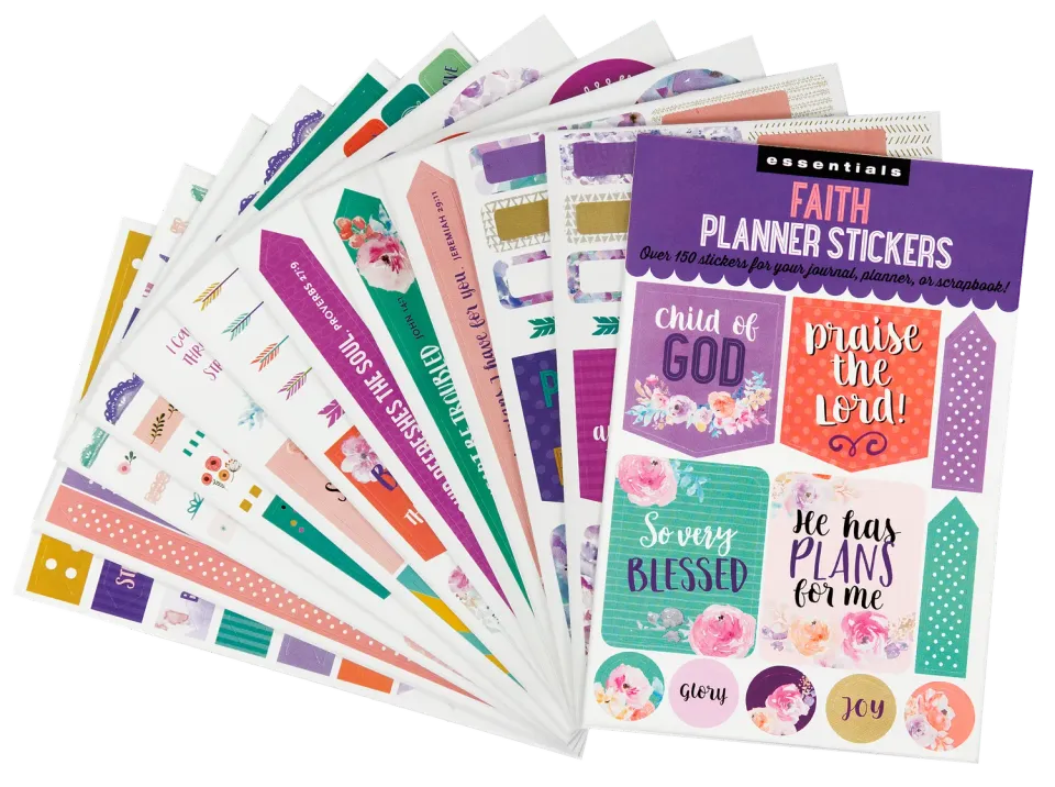 Essentials Faith planleggerklistremerker 150+ stk tro