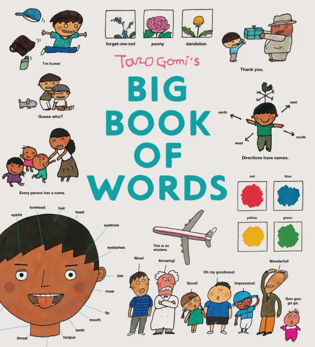 Chronicle Taro Gomi Big Book of Words innbundet bildebok