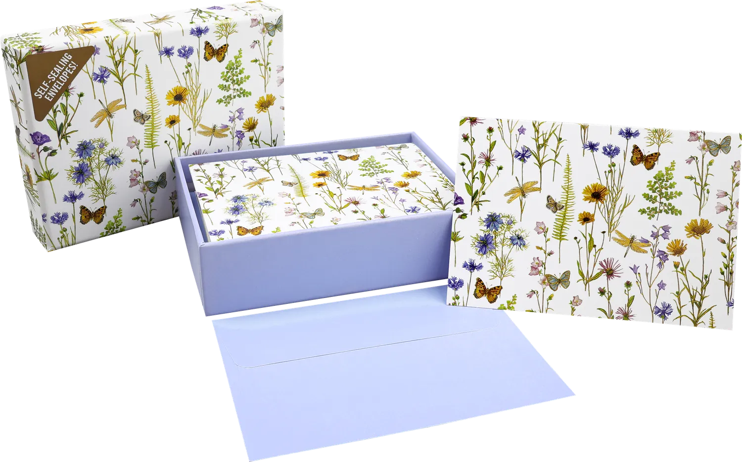 Peter Pauper Press Wildflower Garden notatkort 14 stk blanke