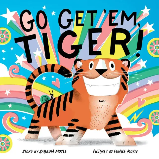 Hello!Lucky Go Get Em Tiger pappbok barn