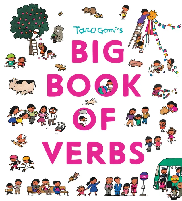 Taro Gomi Big Book of Verbs barnebok innbundet 3–5 år