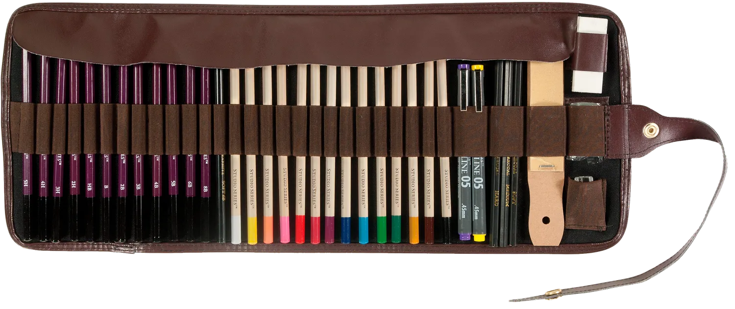 Peter Pauper Press Roll-Up Canvas Pencil Wrap rullpennal 30 rom