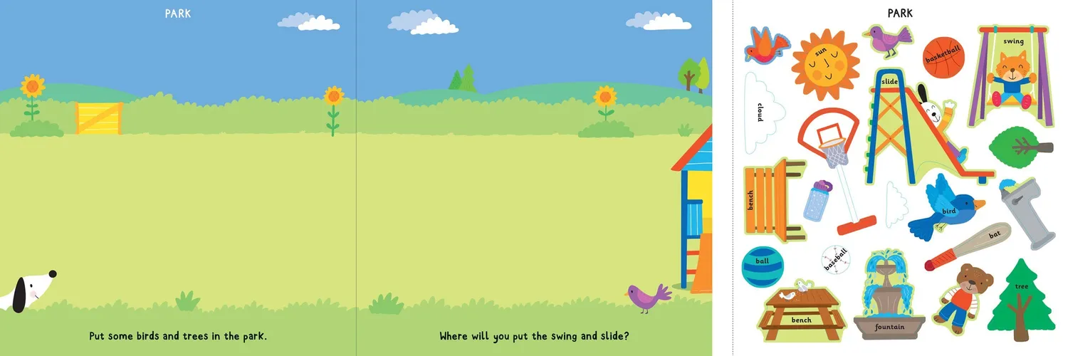 Peter Pauper Press My First Sticker Book First Words klistremerkebok