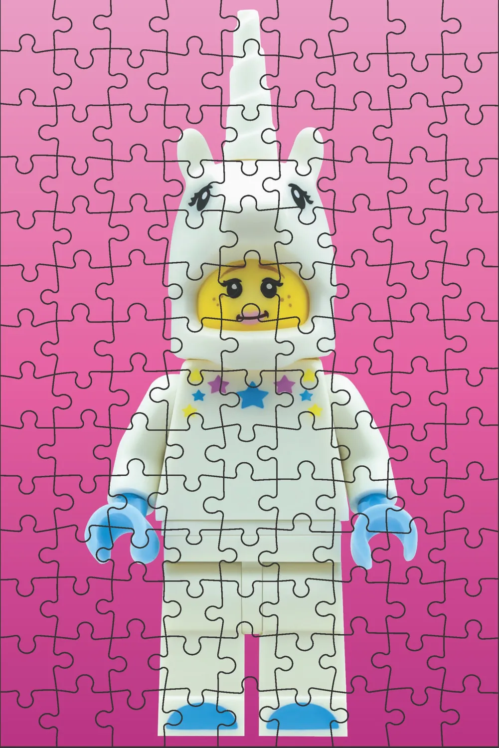 LEGO Mystery Minifigure puslespill rød utgave 12-pakning