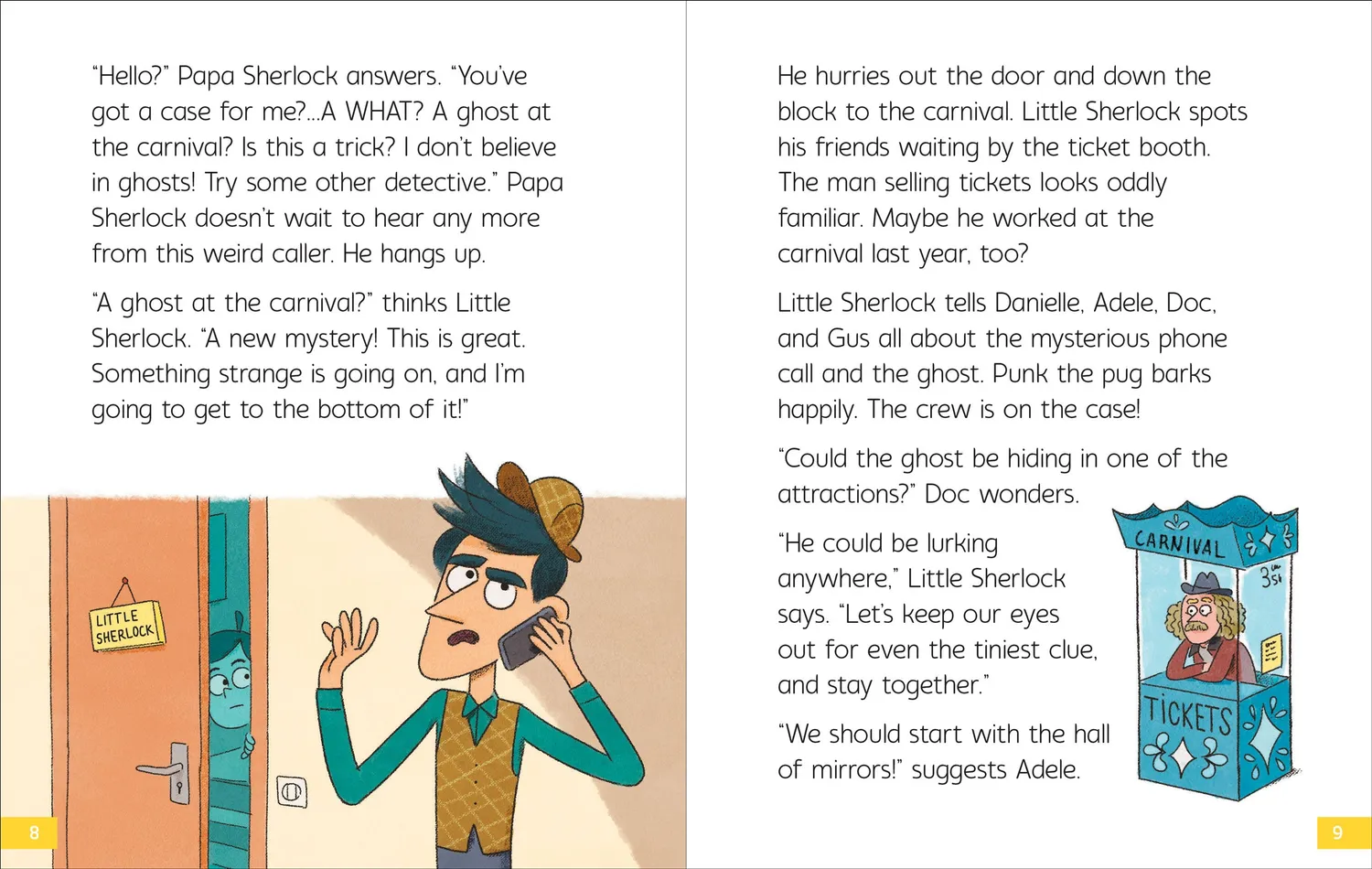 Peter Pauper Press Little Sherlock Ghost barnebok