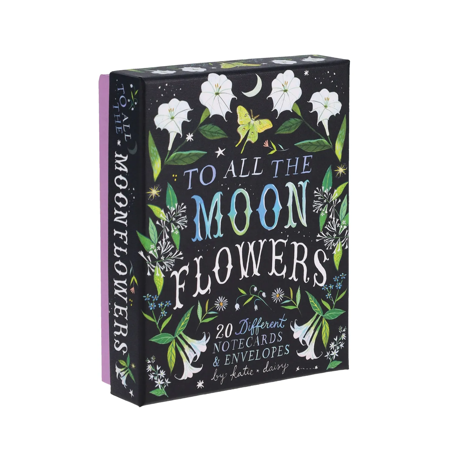 Chronicle Books Moonflowers kortsett 20 notatkort