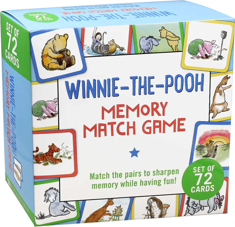 Peter Pauper Press Winnie-the-Pooh Memory Match minnespill 36 par