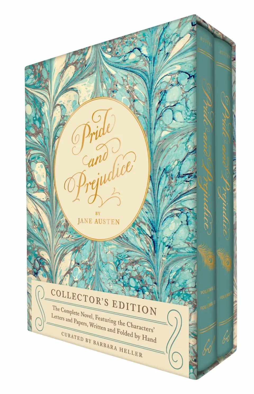 Abrams Pride and Prejudice samlerutgave innbundet 2 bind brev