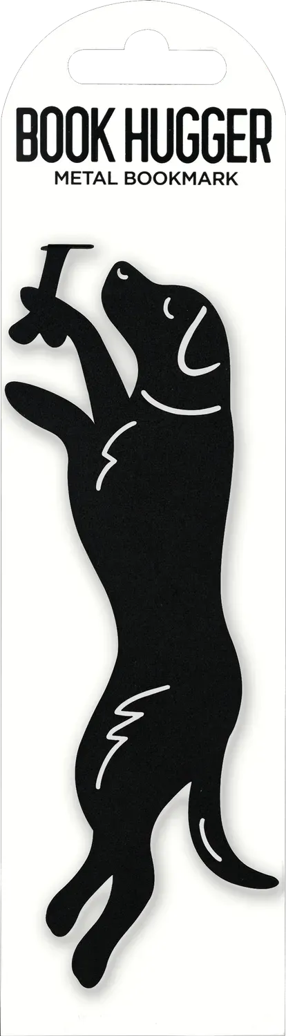 Peter Pauper Press Black Lab bokmerke i metall hengende