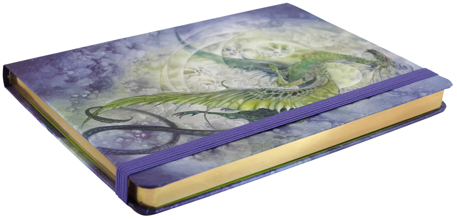 Peter Pauper Press Dragon notatbok linjert drage gullsnitt