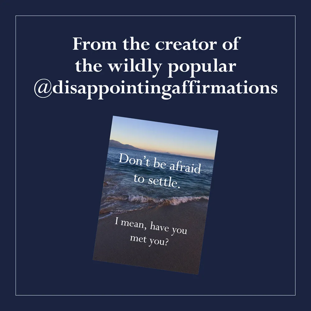 Disappointing Affirmations 30 postkortbok humor gave