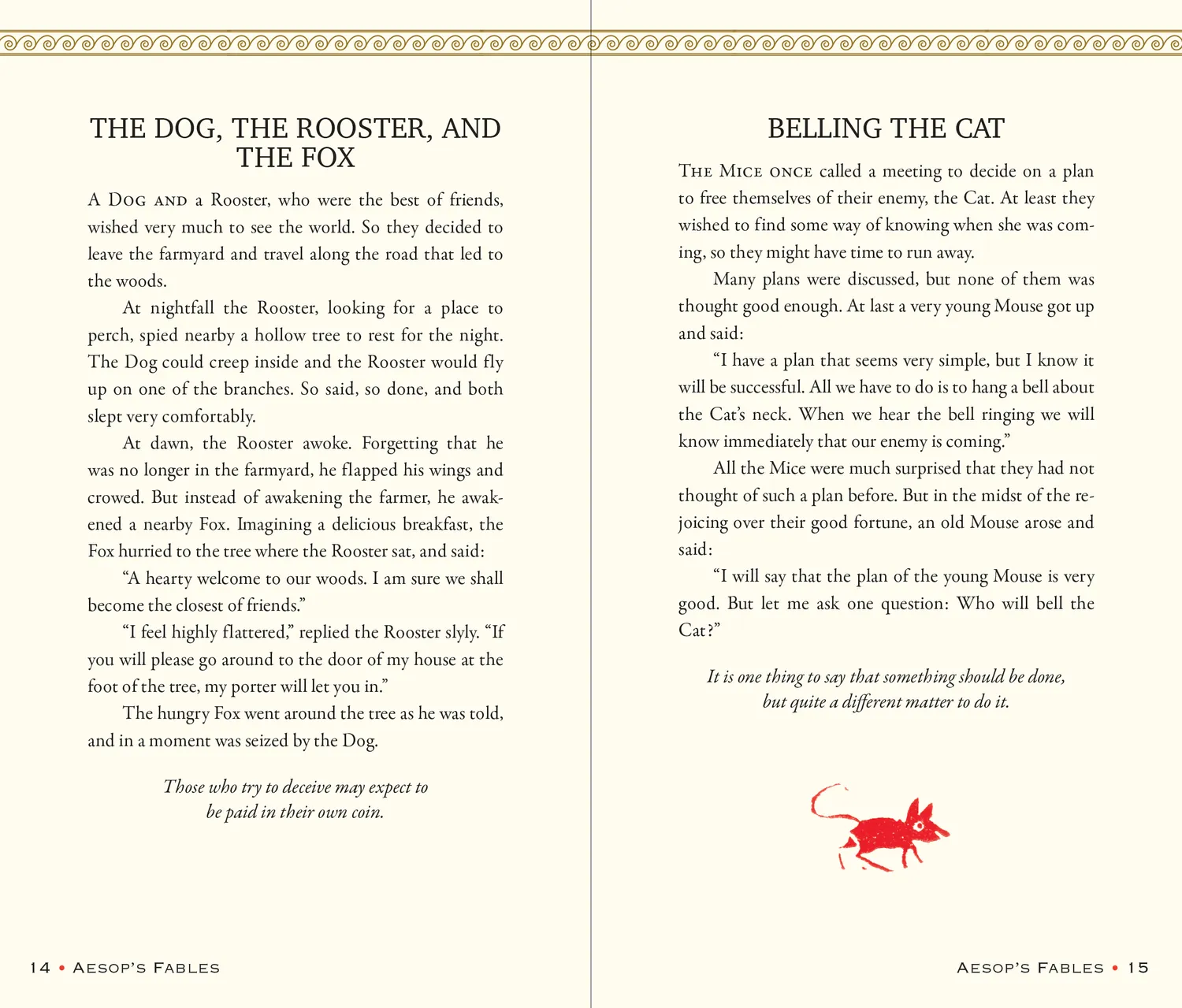 Peter Pauper Press Aesop's Fables bok innbundet gaveutgave