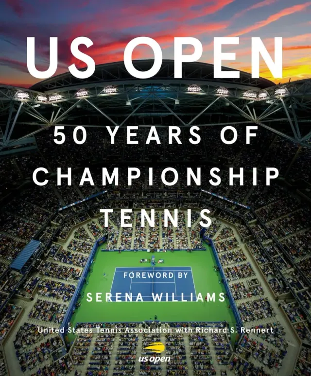 Abrams US Open 50 Years innbundet tennisbok jubileumsutgave