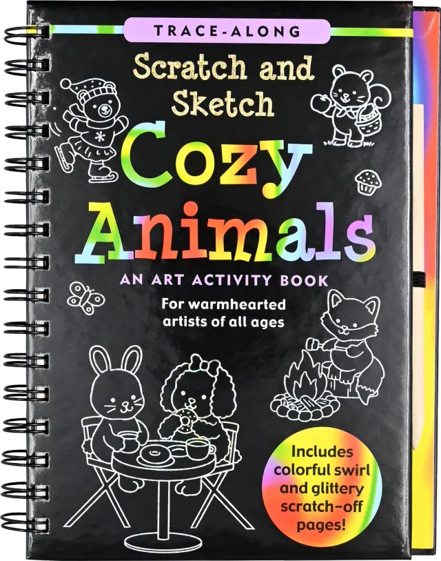 Peter Pauper Press Cozy Animals skrapebok 64 sider trepenn
