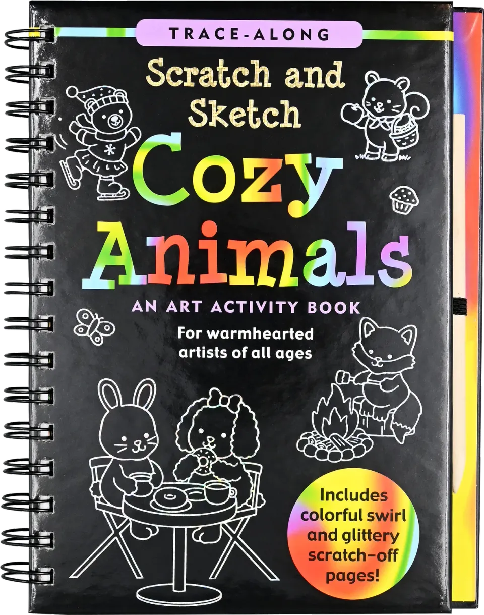 Peter Pauper Press Cozy Animals skrapebok 64 sider trepenn