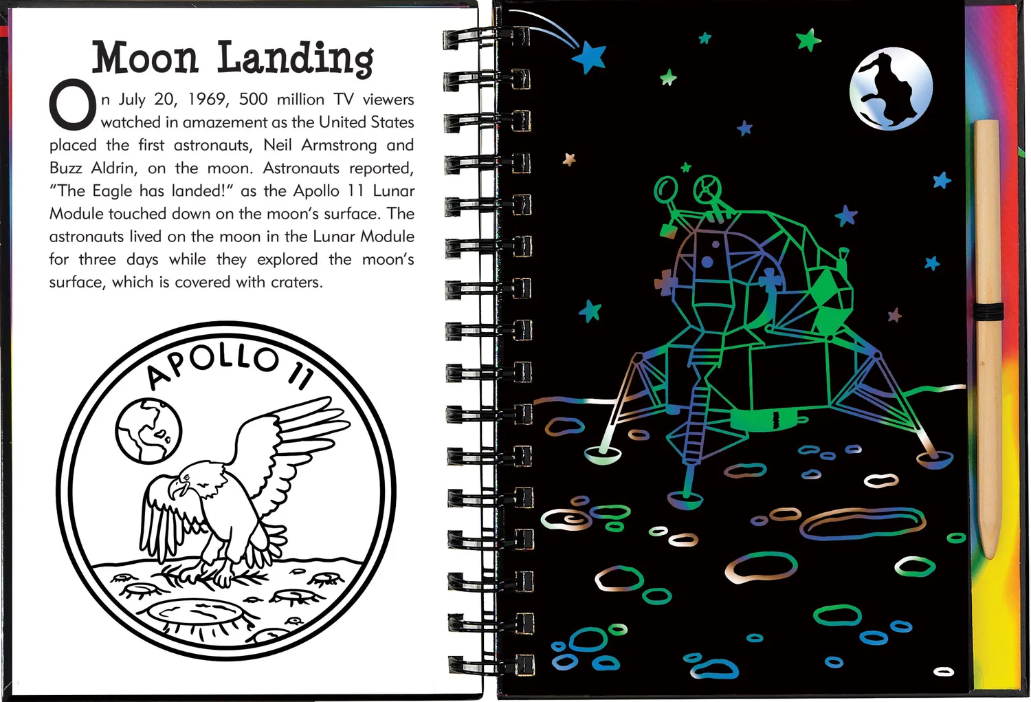 Peter Pauper Press Solar System Scratch and Sketch skrapebok