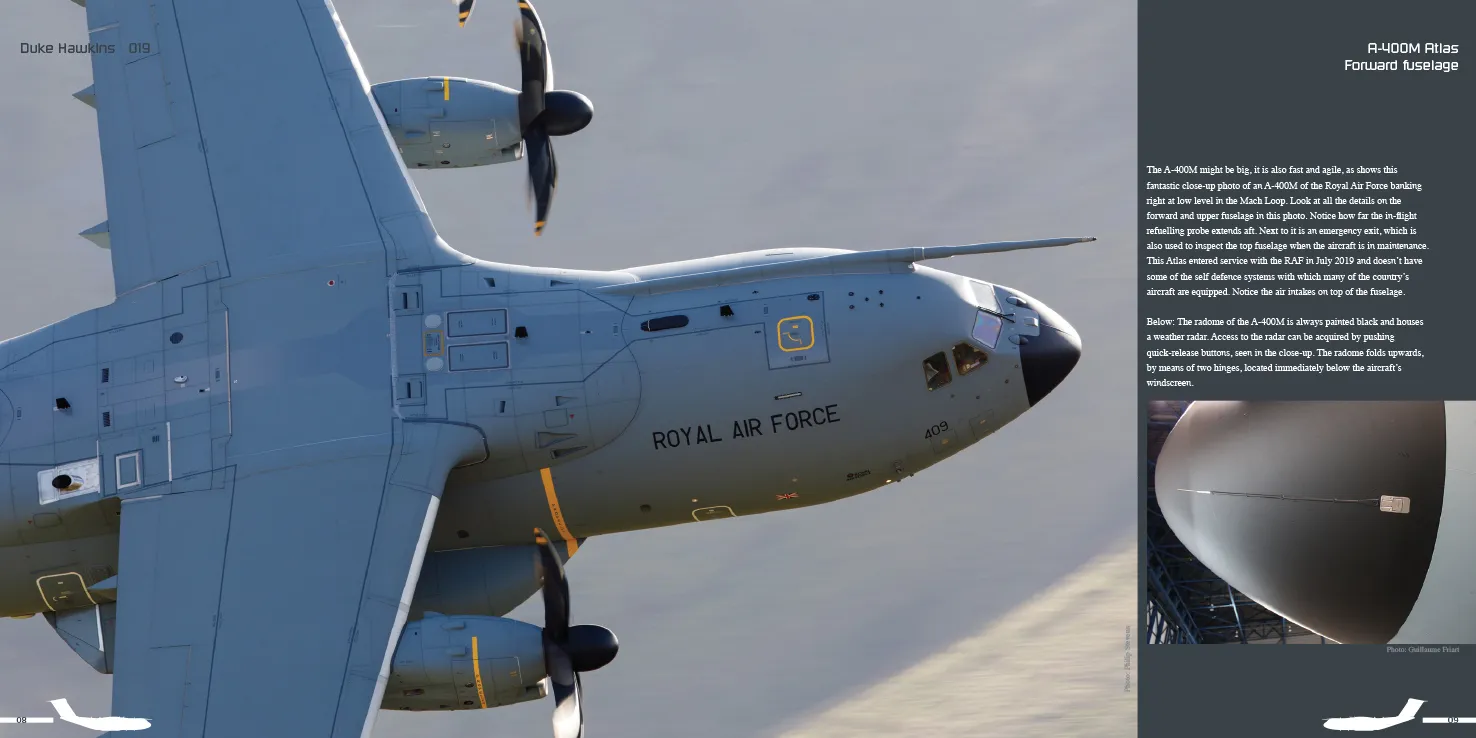 Duke Hawkins Airbus A400M Atlas bok transportfly