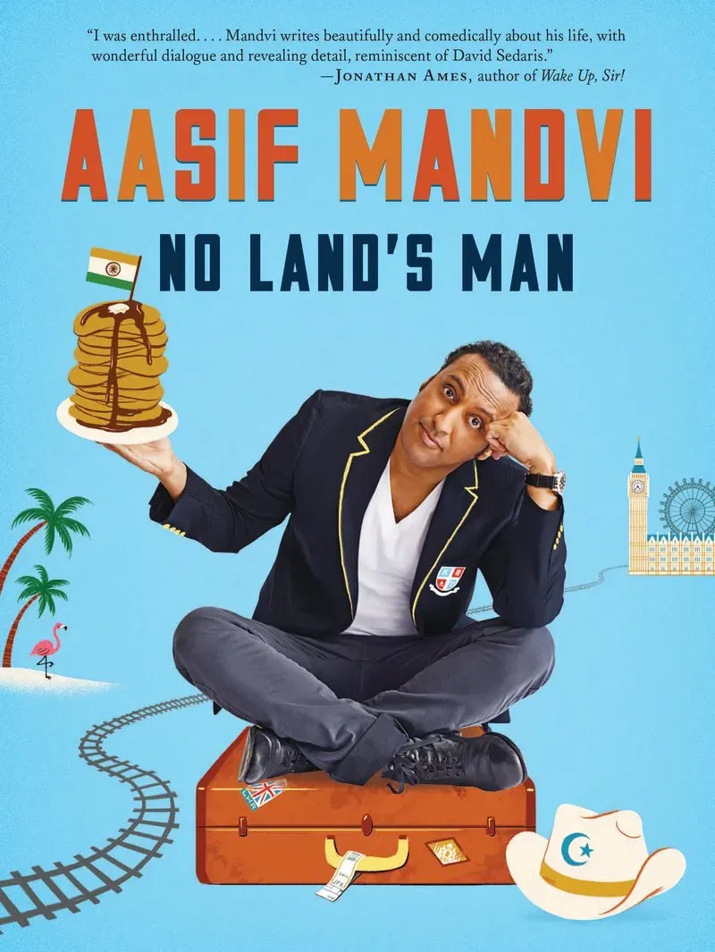 Abrams & Chronicle Books No Land's Man Aasif Mandvi memoir innbundet