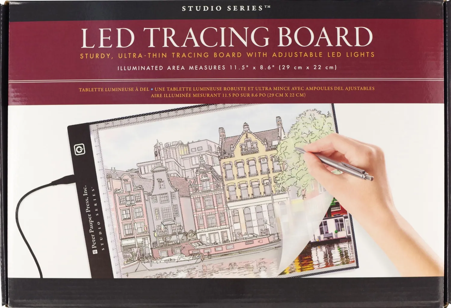 Studio Series LED lysplate tegnebrett 30x23 cm USB