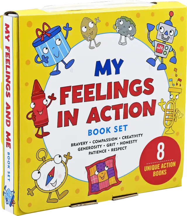 Peter Pauper Press My Feelings in Action barnebøker 8 stk følelser