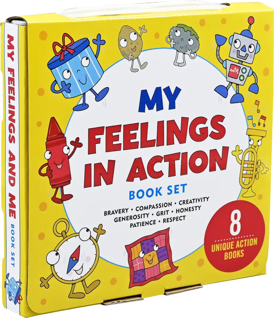 Peter Pauper Press My Feelings in Action barnebøker 8 stk følelser